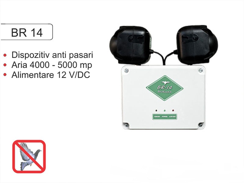  Dispozitiv electronic impotriva pasarilor daunatoare BR14  